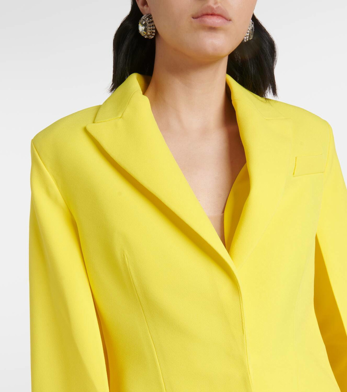 Safiyaa Hadley caped crêpe blazer