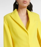 Safiyaa Hadley caped crêpe blazer