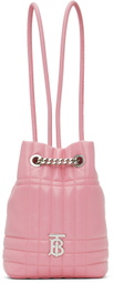 Burberry Pink Mini Quilted Lola Backpack
