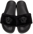 Versace Black Fleece 'La Medusa' Slides
