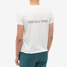 Saint Laurent Men's Reverse Logo T-Shirt in Natural