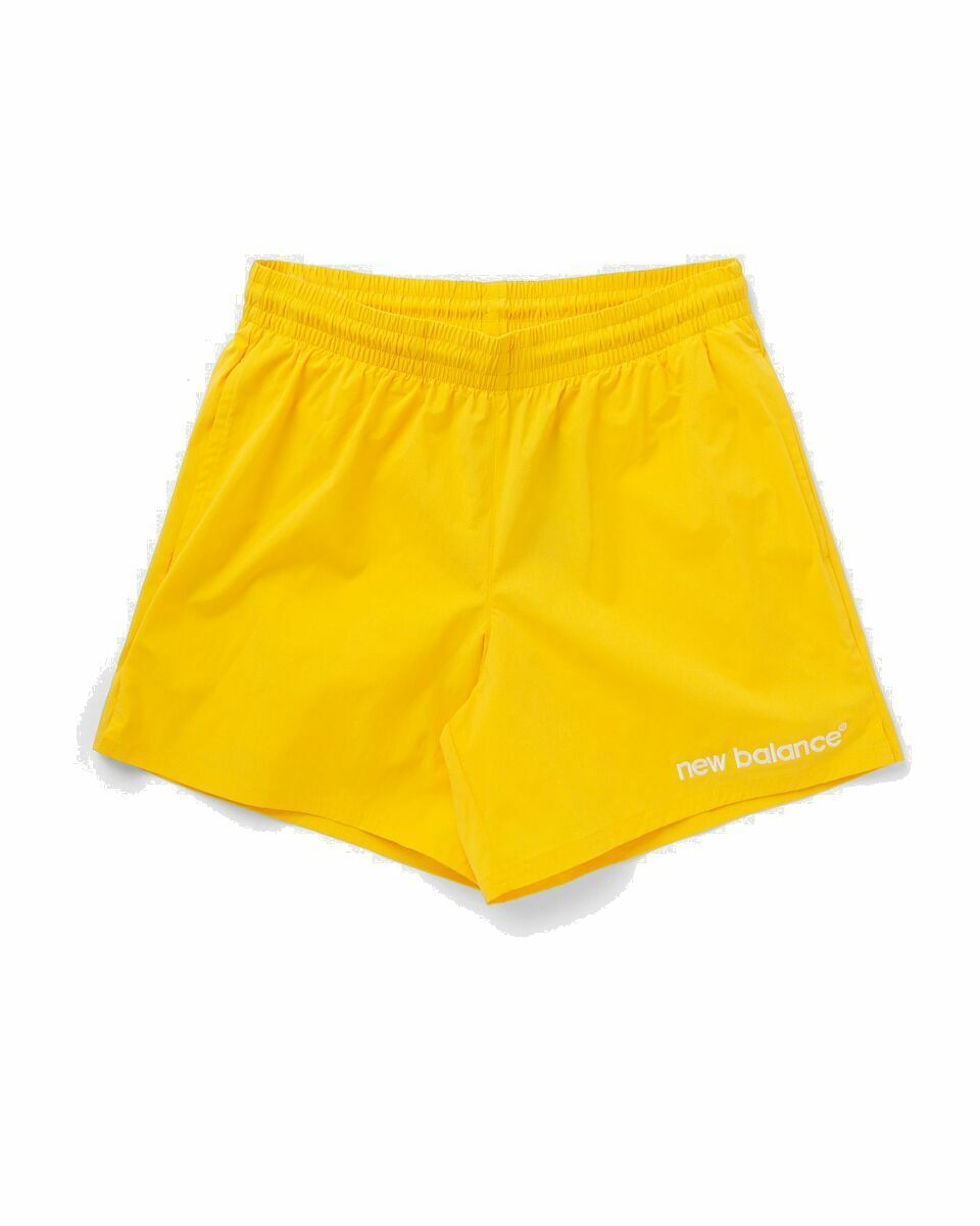 Photo: New Balance Archive Stretch Woven Short Yellow - Mens - Sport & Team Shorts
