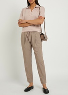 Herno Tapered-leg Stretch-shell Trousers Taupe