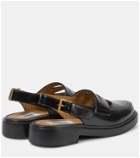 Thom Browne Leather slingback loafers