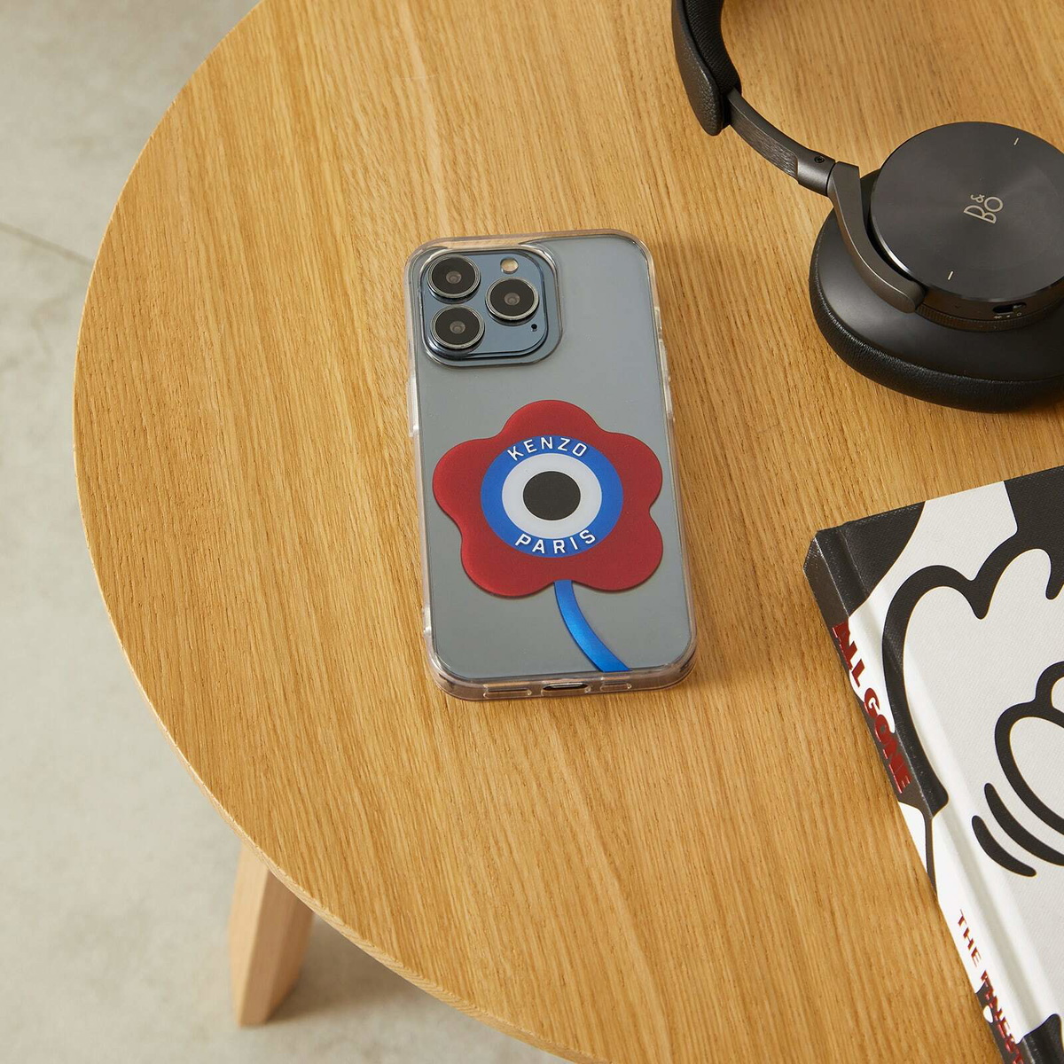 Kenzo Paris Men's Kenzo Target iPhone 14 Max Case in Medium Red Kenzo
