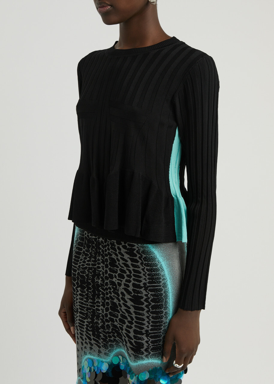 PH5 Dakota Ribbed-knit top Black