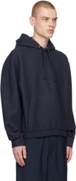 AMI Paris Navy Boxy Hoodie