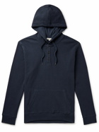 Onia - Waffle-Knit Cotton-Blend Hoodie - Blue