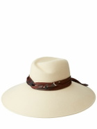 MAISON MICHEL - Big Virginie Wool Hat W/ Silk Hatband
