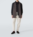 Eleventy Fair Isle intarsia cashmere scarf