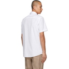 Burberry White Sherwood Short Sleeve Shirt