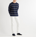 Brunello Cucinelli - Striped Cashmere Sweater - Blue