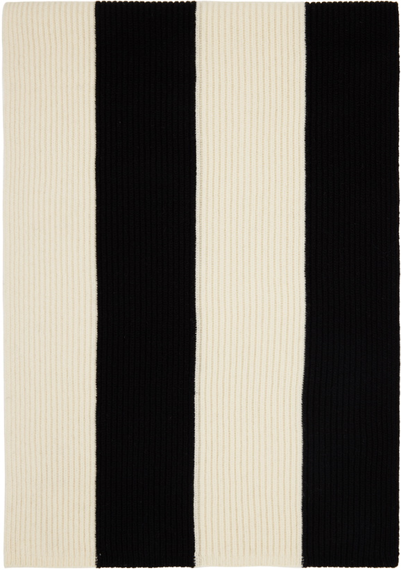 Photo: Joseph Black & Off-White Striped Scarf