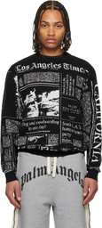 Palm Angels Black LA Times Edition Sweater