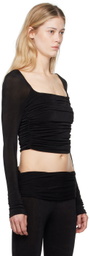 GUIZIO Black Crisia Long Sleeve T-Shirt