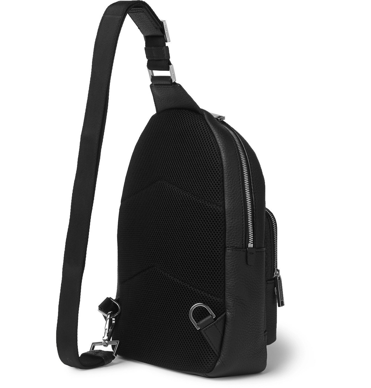 Hugo Boss - Crosstown Full-Grain Leather Backpack - Black Hugo Boss