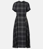 Burberry Meryl checked midi dress