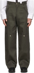 SPENCER BADU Green Cotton Cargo Pants