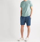 Onia - Saul Loopback Cotton-Jersey Drawstring Shorts - Blue