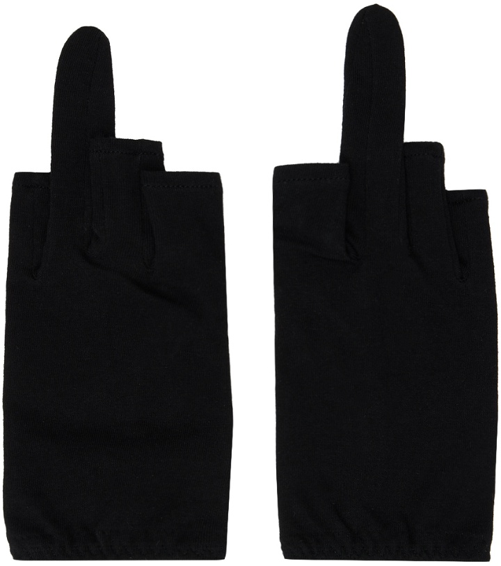 Photo: Yohji Yamamoto Black Finger Cut Gloves
