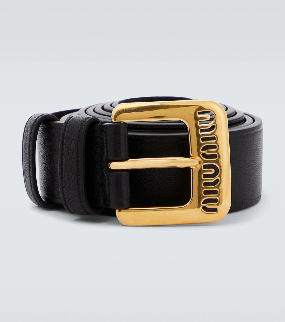 Miu Miu Leather Belt | Black | FARFETCH