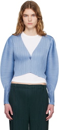 PLEATS PLEASE ISSEY MIYAKE Blue Monthly Colors December Cardigan