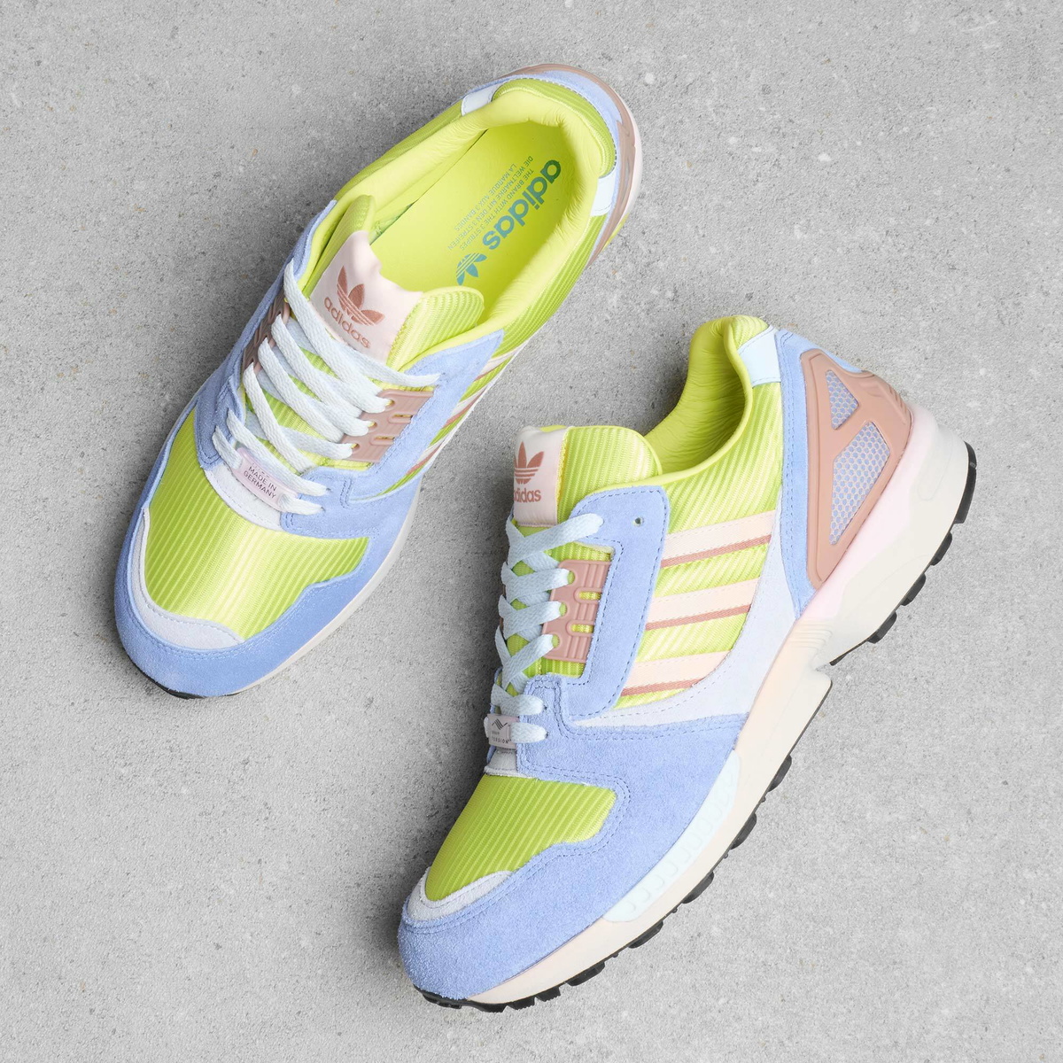 Adidas Men's ZX 8000 Made in Germany Sneaker in Semi Frozen Lemon
