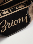 BRIONI - Cotton-Terry Jacquard Beach Towel