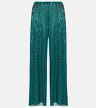 Oseree - Lamé wide-leg pants