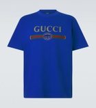 Gucci Logo cotton and silk jersey T-shirt