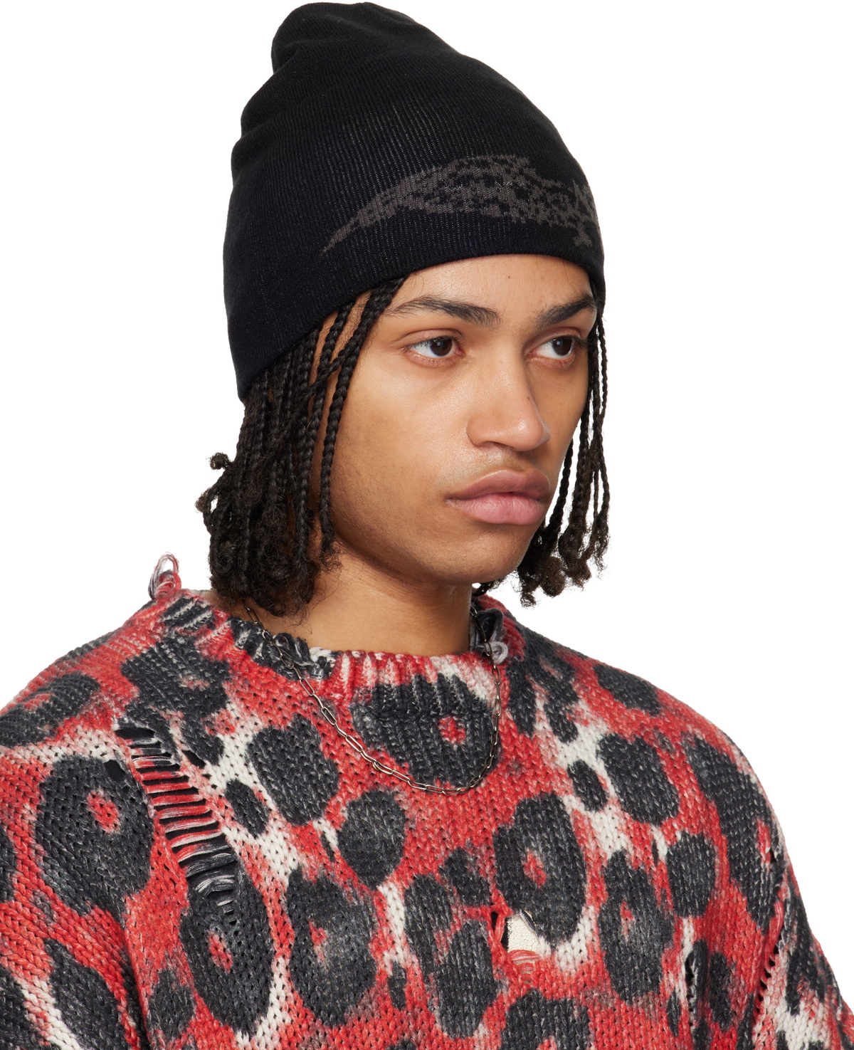 ALEXANDER DIGENOVA Black Logo Beanie