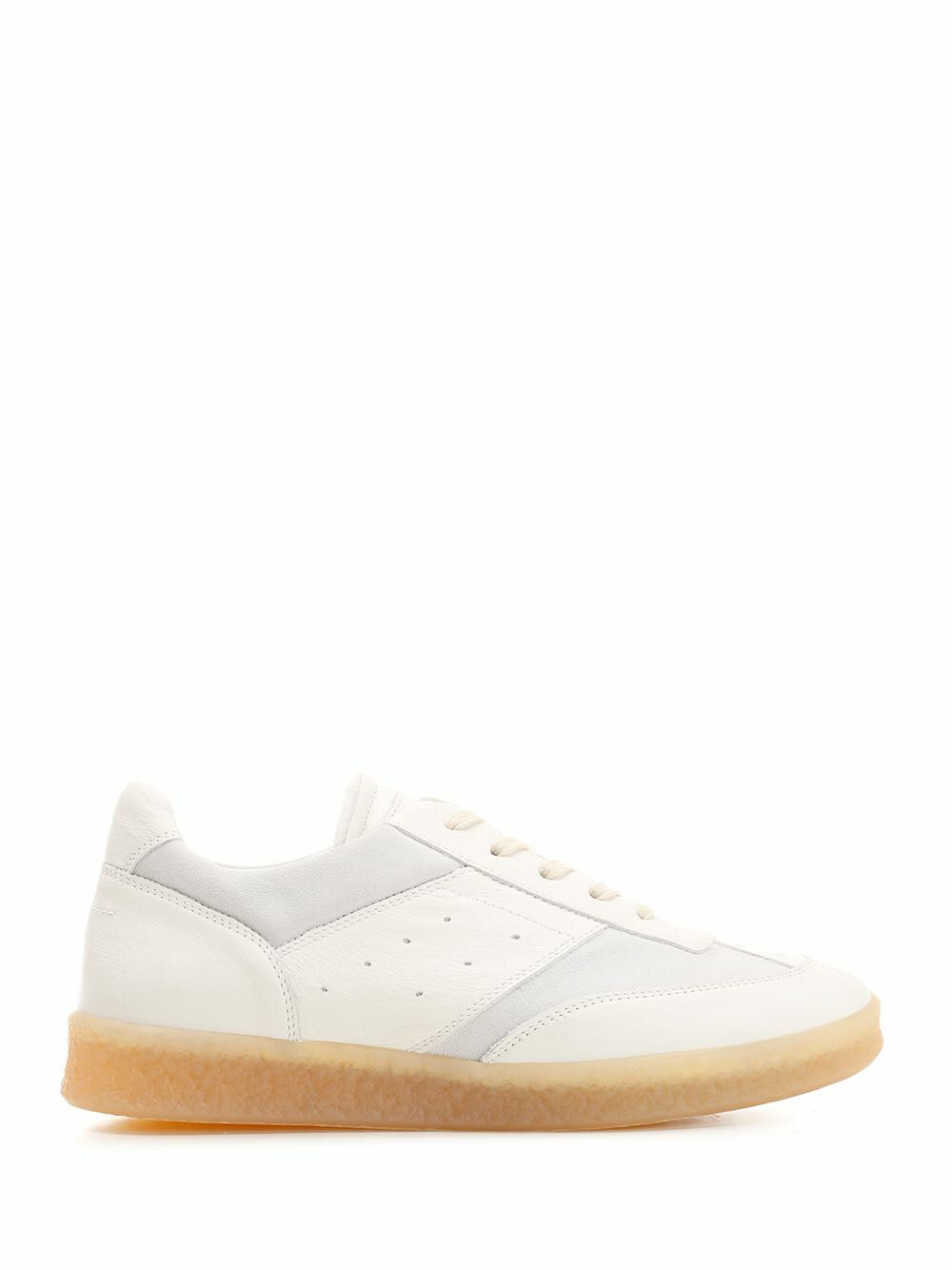 MM6 BY Maison Margiela Panelled Suede Flatform Sneakers