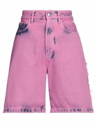 Gcds Womens Denim shorts in Pink