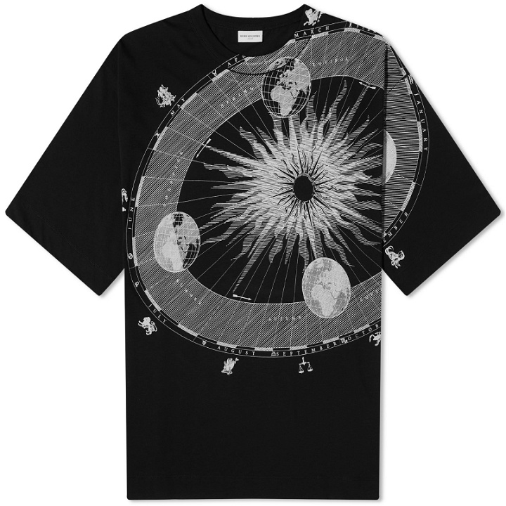 Photo: Dries Van Noten Men's Hein Solar Print T-Shirt in Black