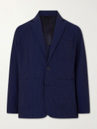 Portuguese Flannel - Atlantico Organic Cotton-Seersucker Suit Jacket - Blue