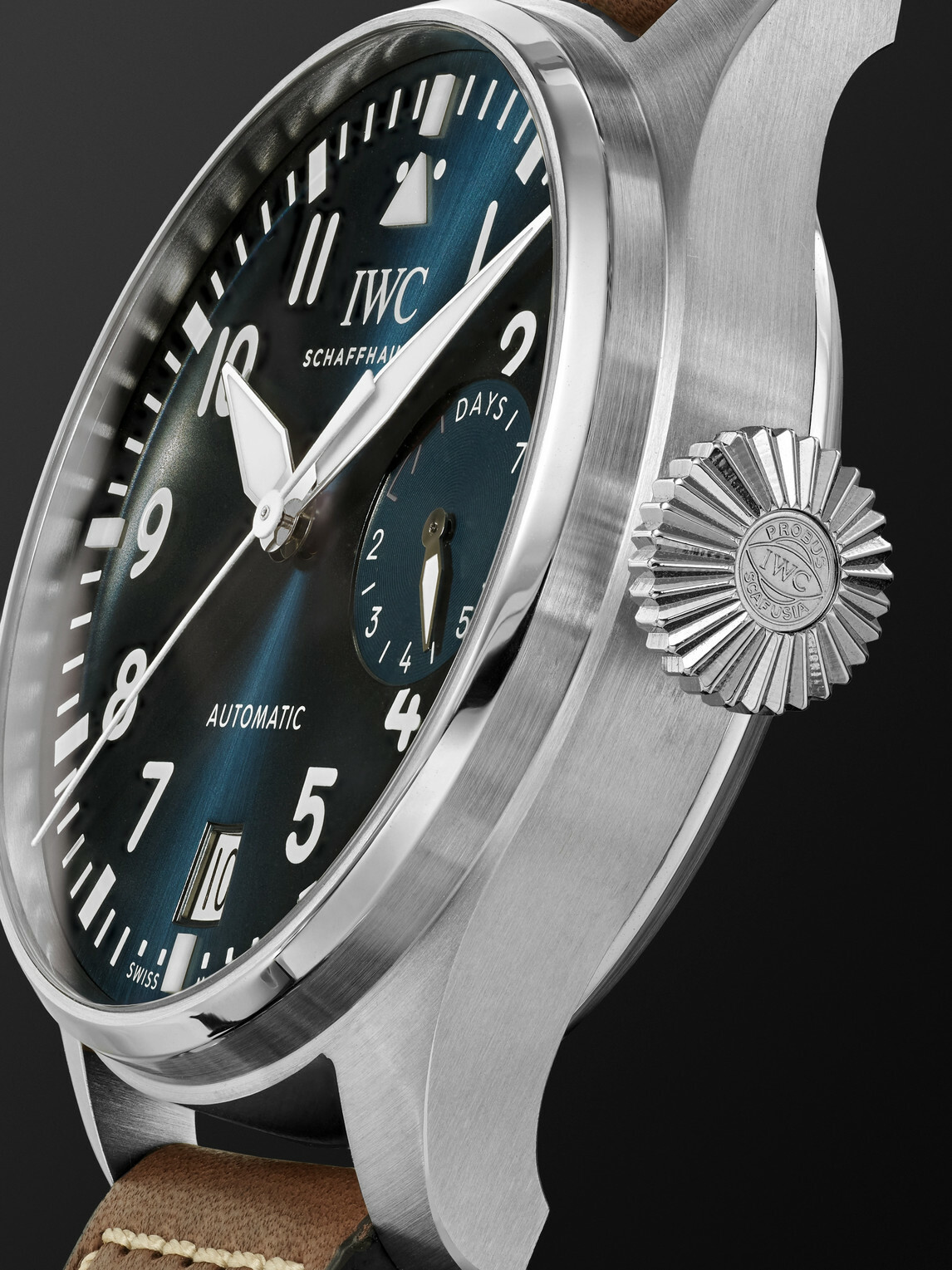 IWC Schaffhausen - Big Pilot's Le Petit Prince Edition Automatic 46.2mm Stainless Steel and Leather Watch, Ref. No. IW501002