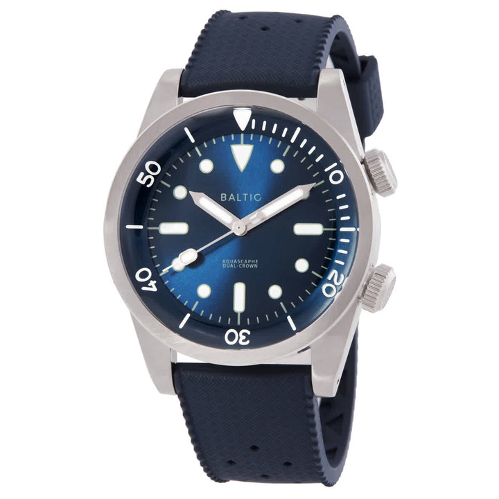 Photo: Baltic Aquascaphe Dual-Crown Automatic Blue Dial Mens Watch AQUASCAPHEDUAL-CROWNBLUE