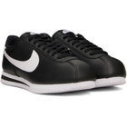 Nike Black Cortez Leather Sneakers