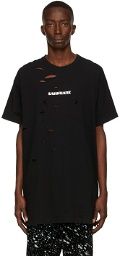 Sankuanz Black Distressed Logo T-Shirt