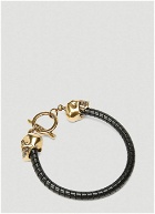 Alexander McQueen - T-Bar Skull Bracelet in Black