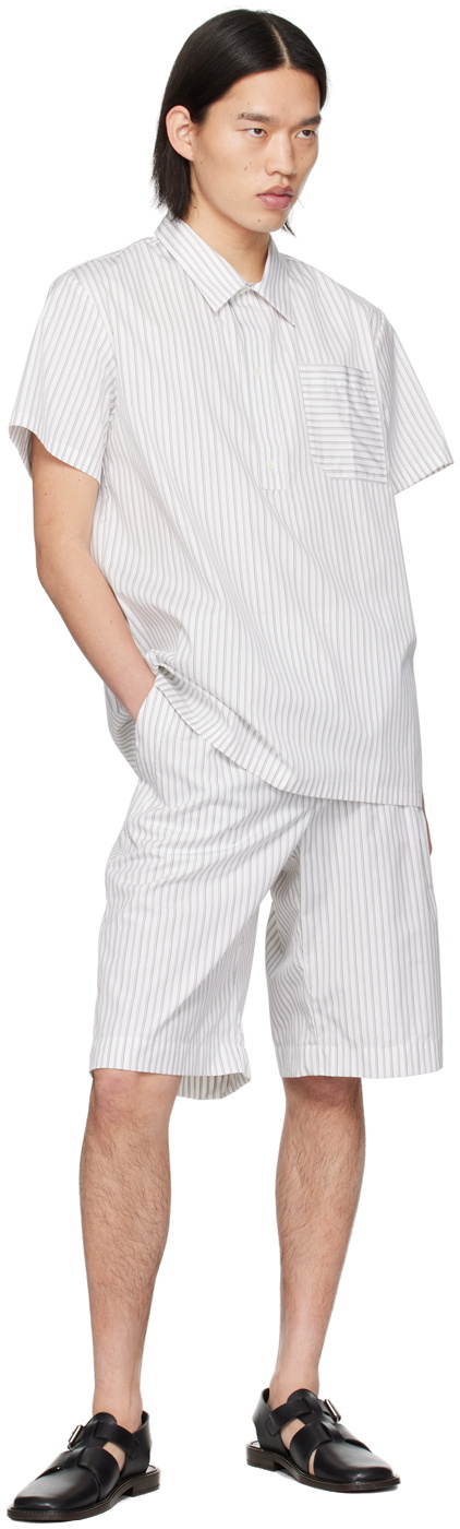 Mark Kenly Domino Tan Studio White Sidney Shirt