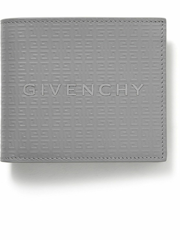 Photo: Givenchy - Appliquéd Logo-Embossed Leather Billfold Wallet