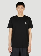Moncler Logo Patch T-Shirt male Black