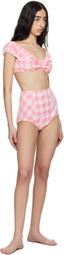 Anna Sui Pink High Waisted Bikini