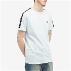 Fred Perry Men's Contrast Tape Ringer T-Shirt in Light Ice/Warm Grey