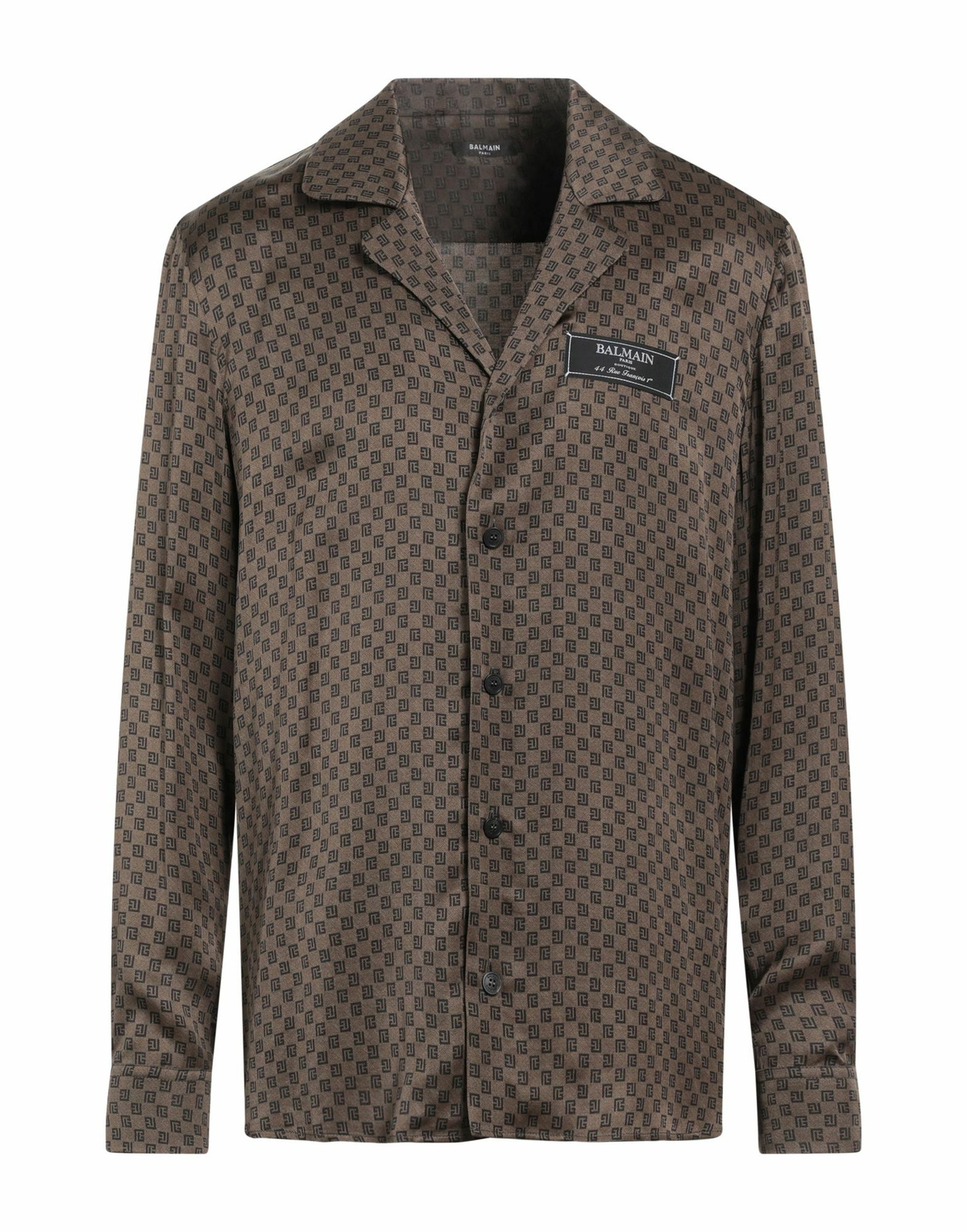 Balmain Mens Shirt Khaki