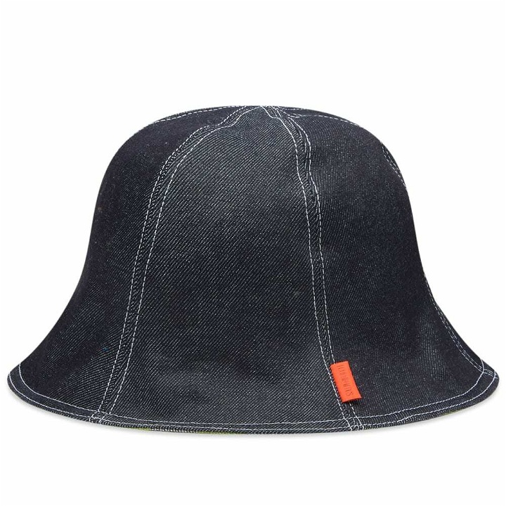 Photo: Sunnei Men's Reversible Bucket Hat in Dark Denim