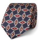 Gucci - 7cm Printed Silk-Twill Tie - Blue