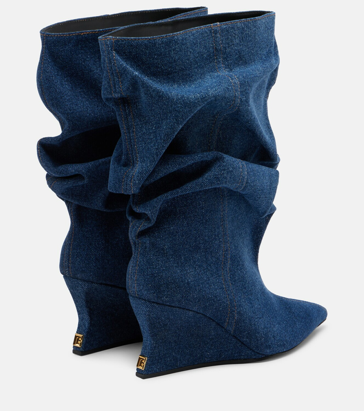 Balmain Denim ankle boots