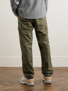 OrSlow - Straight-Leg Cotton-Poplin Drawstring Cargo Trousers - Green